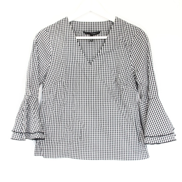 womens shirts with ruffle sleeves